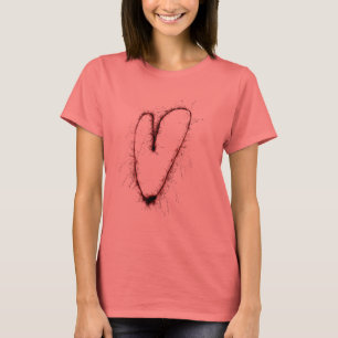 Camisa de corazón de Grunge