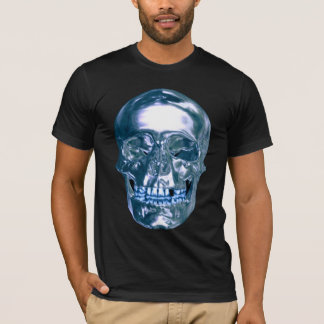 Camisa de cráneo con cromo azul