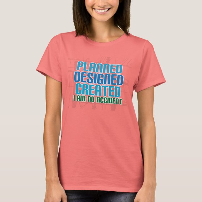 Camisa de creación cristiana: Diseñado con planifi (Anverso)