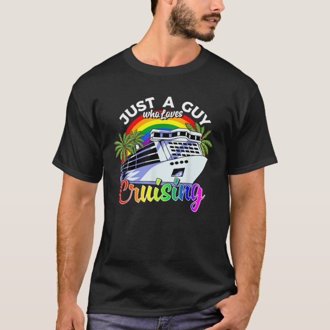 Camisa de crucero gay LGBT Cruising Rainbow Gaycis (Anverso)