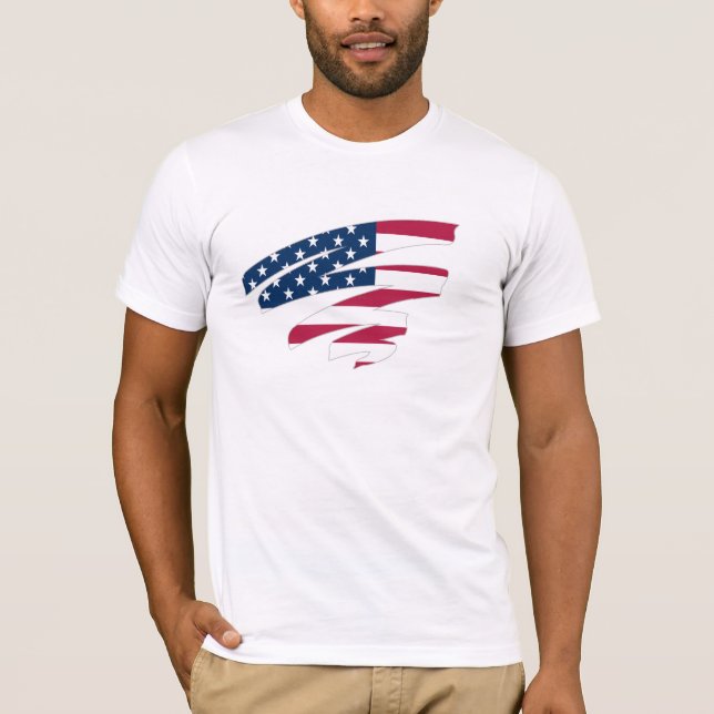 Camisa de cuello de la bandera de los Estados Unid (Anverso)