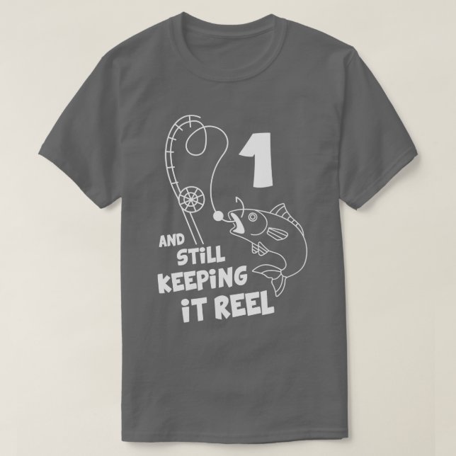 Camisa de cumpleaños 1er cumpleaños Pescador cumpl (Diseño del anverso)