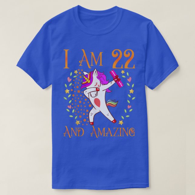 Camisa de cumpleaños 22 para mujeres Chicas Tee Mo (Diseño del anverso)