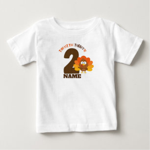 camisa de cumpleaños de agradecimiento pavo peque