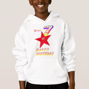 Camisa de Cumpleaños de Estrella Roja