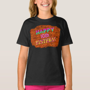 Camisa de cumpleaños de graffiti