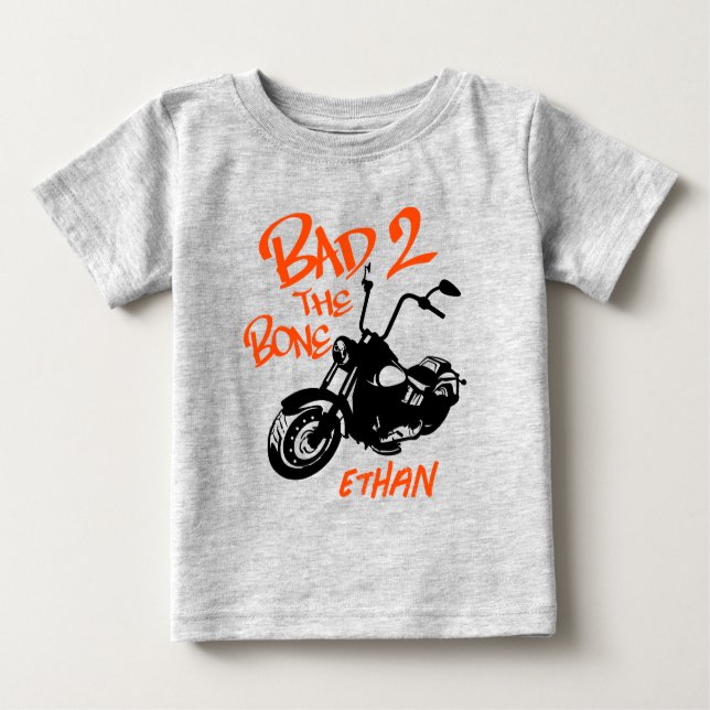 Camisa de cumpleaños de motocicleta mala para la c (Anverso)