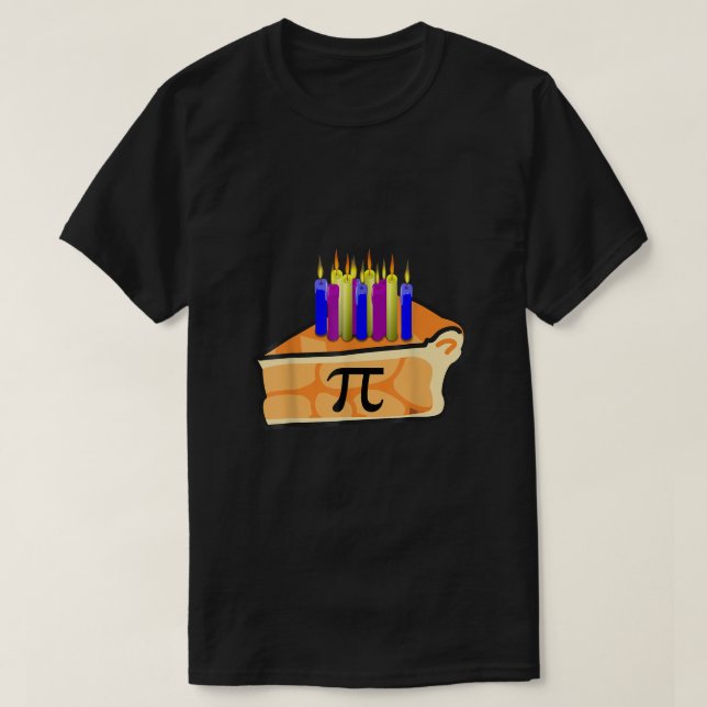 Camisa De Cumpleaños De Pi Day 3 14 Pie Geek De Ma (Diseño del anverso)