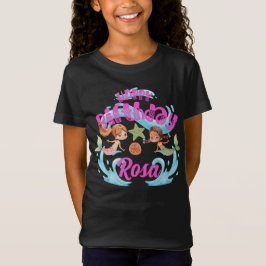 Camisa de cumpleaños de Sirena personalizada