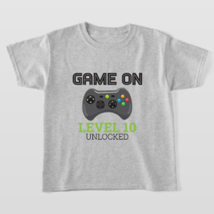 Camisa de cumpleaños del controlador de nivel de v