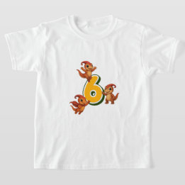 Camisa de cumpleaños Kammli Dino - 6 años