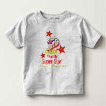 Camisa de cumpleaños número 2 para niños Super Sta