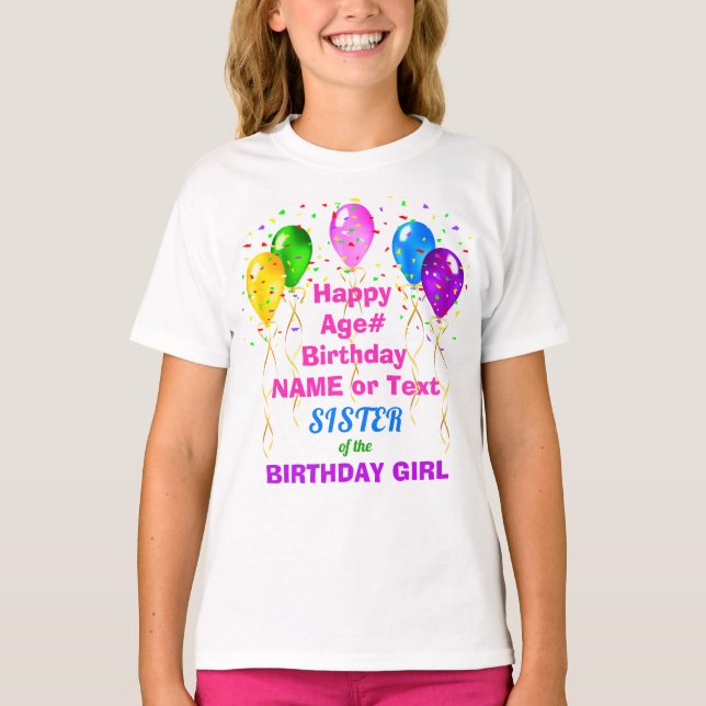 Camisa de cumpleaños o para toda la FAMILIA (Anverso)