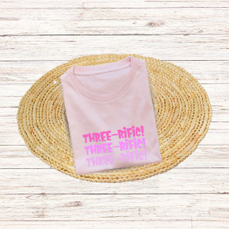 Camisa de cumpleaños para niños de tres años