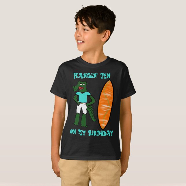 Camisa de cumpleaños para surfistas (Anverso completo)