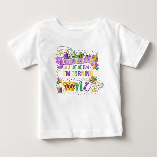 Camisa de cumpleaños (Pastel de Rey y Diversión) M (Anverso)