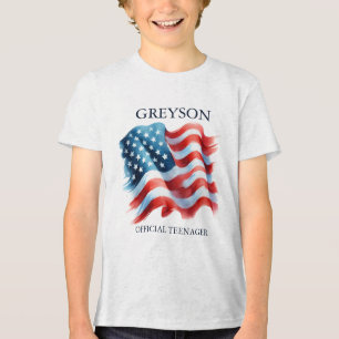 Camisa de cumpleaños personalizada el 4 de julio