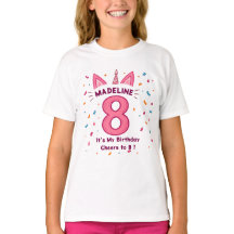 Camisa de cumpleaños personalizada para Chicas