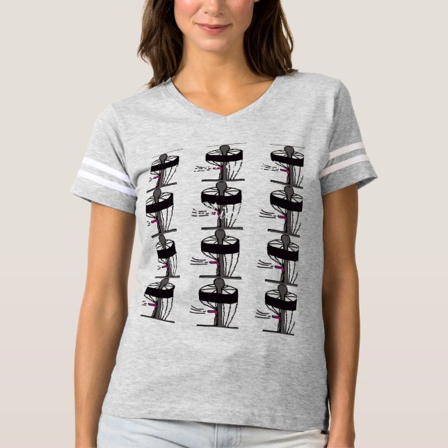 Camisa de damas de Disk Golf Chick (Anverso)