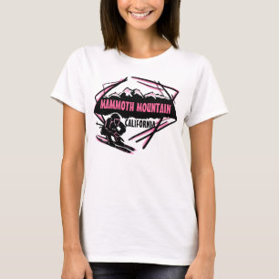 Camisa de damas de esquí rosa de Mammoth Mountain