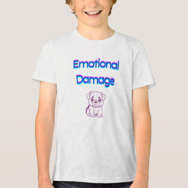 Camisa de daño emocional para niños (Anverso)
