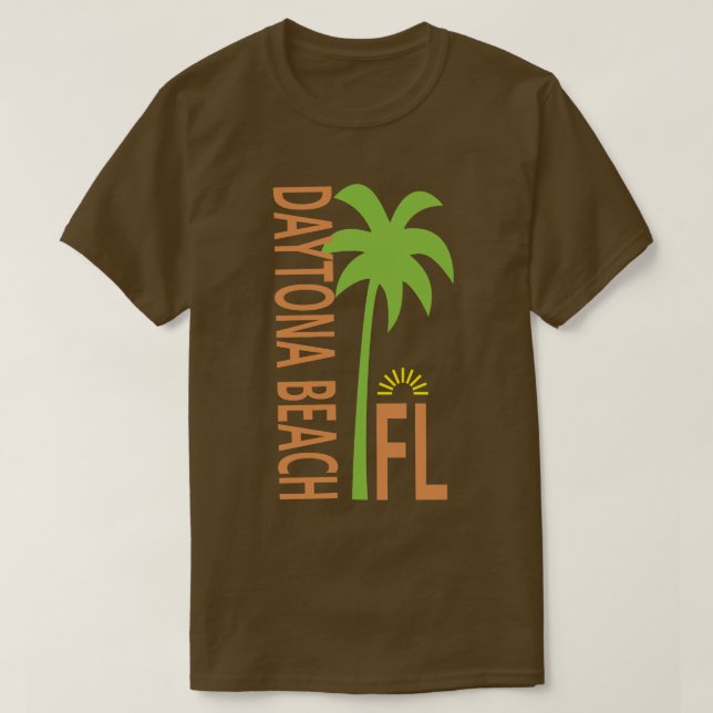 Camisa de Daytona Beach con la palmera (Diseño del anverso)