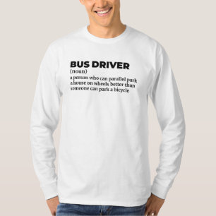 Camisa de definición de operador de autobús escola