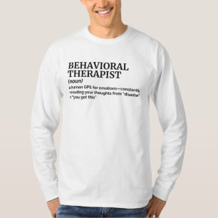 Camisa de definición de título de trabajo de terap