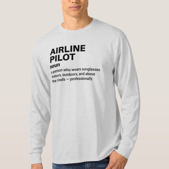 Camisa de definición del piloto de aerolíneas (Anverso)