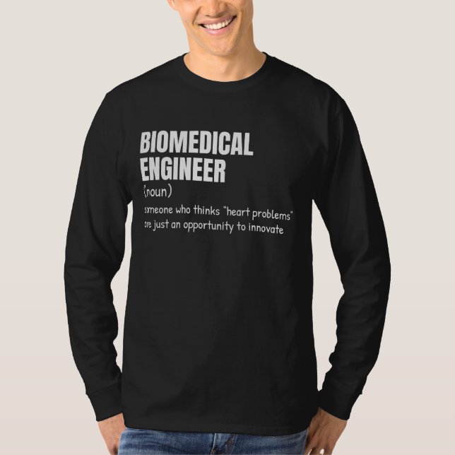 Camisa de definición divertida para bioingeniero (Anverso)