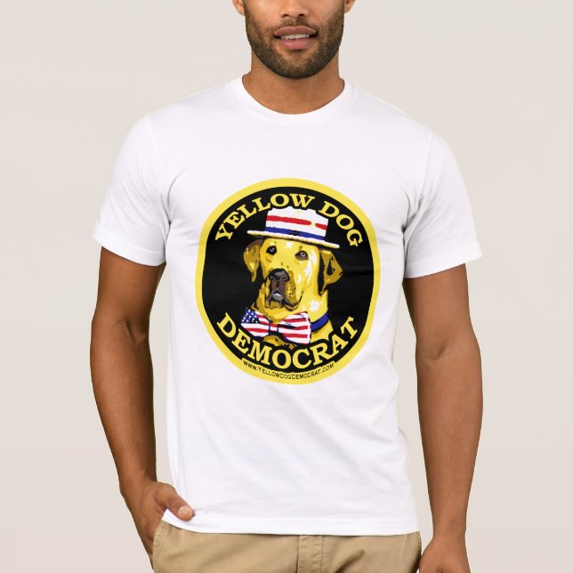 Camisa de Demócrata del perro amarillo (Anverso)