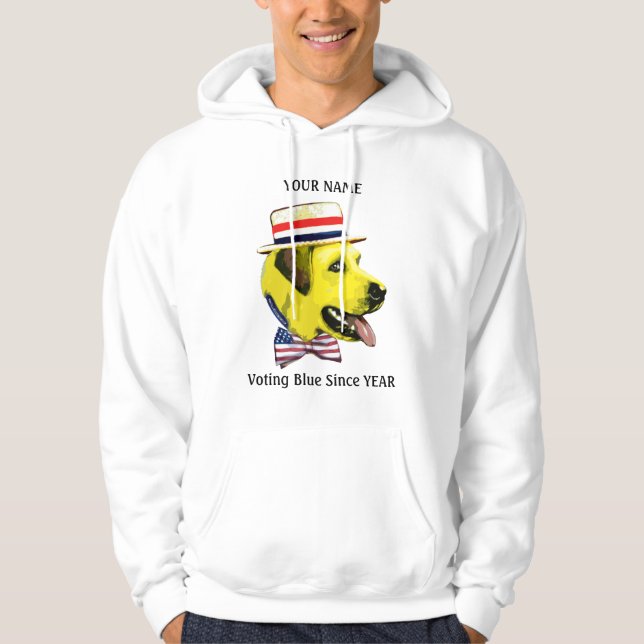 Camisa de Demócrata del perro amarillo (Anverso)