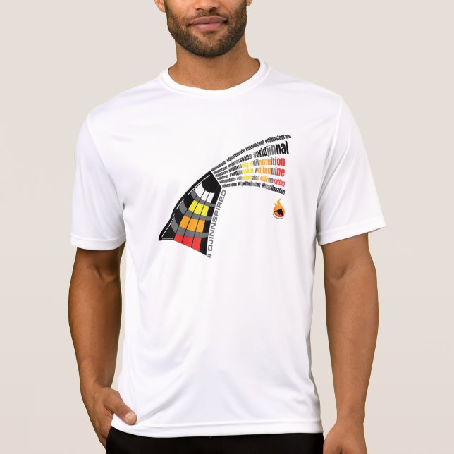Camisa de deporte #Djinnspired (caliente (Anverso)