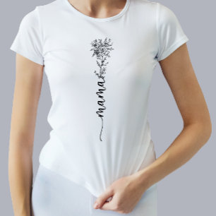Camisa de Día de la Madre de flores