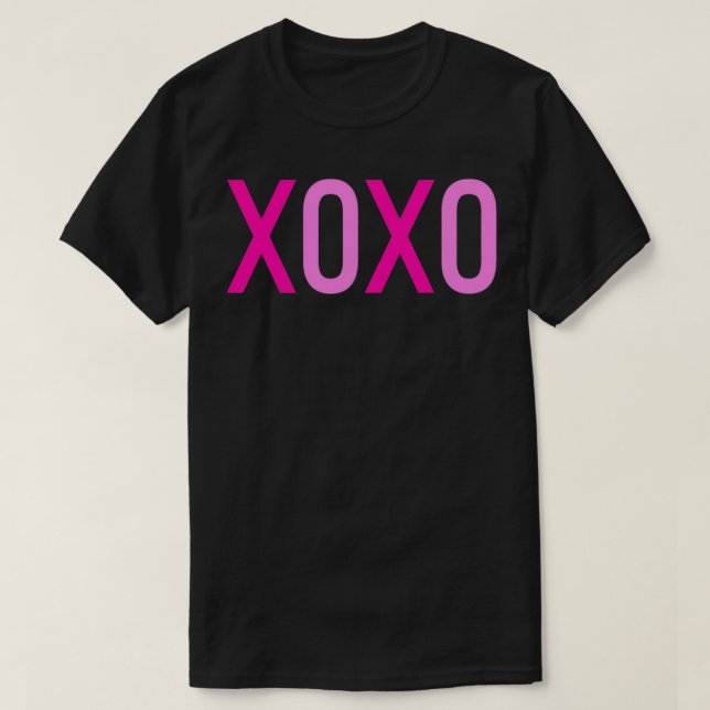 Camisa de Día de San Valentín del corazón de XOXO (Diseño del anverso)