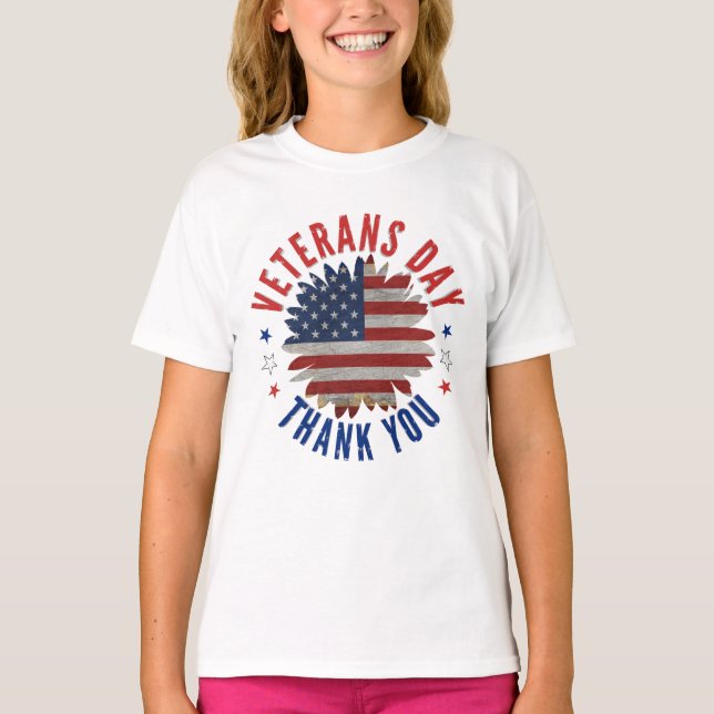 CAMISA DE DÍA DEL VETERANO GRACIAS (Anverso)