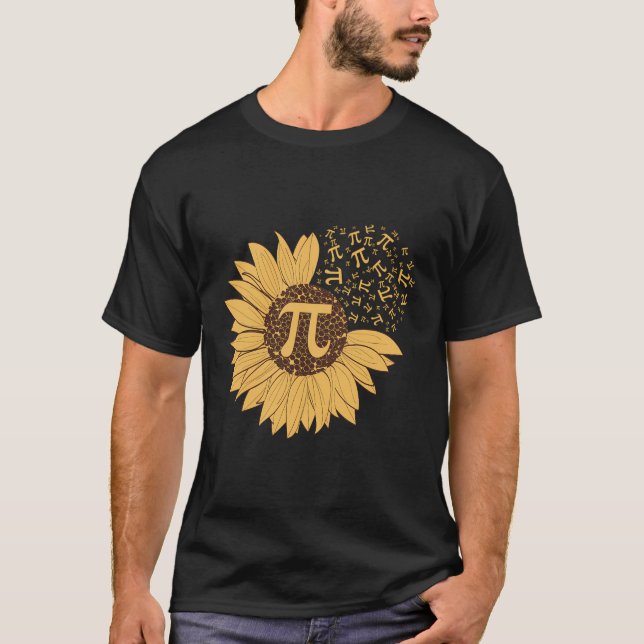 Camisa De Día Pi - Matemática De Número De Girasol (Anverso)