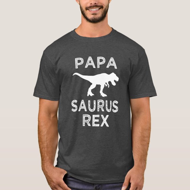 Camisa de Dino de los hombres divertidos de Saurus (Anverso)