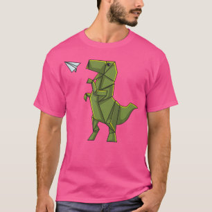 Camisa de Dinosaurio Origami - Mono volador de rex