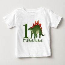 Camisa de dinosaurio personalizada de cumpleaños, 