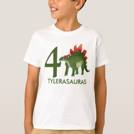 Camisa de dinosaurio personalizada de cumpleaños, 