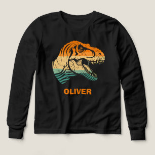 Camisa de dinosaurio retro T-rex