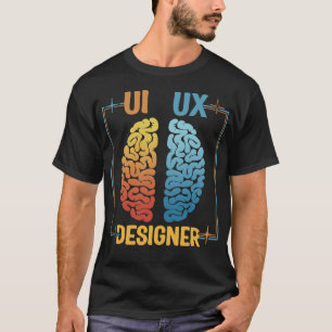 Camisa de diseñador gráfico, Tee de cerebro del Di