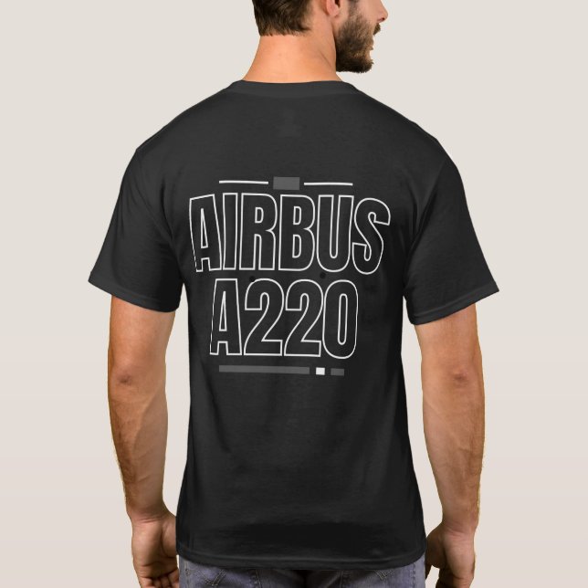 Camisa de diseño azul A220 3D (Reverso)
