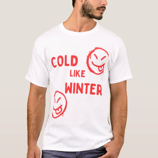 Camisa de diseño de invierno fría (Anverso)