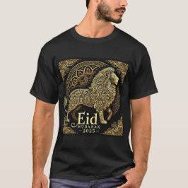 Camisa de diseño de león Majestic Eid Mubarak 2025