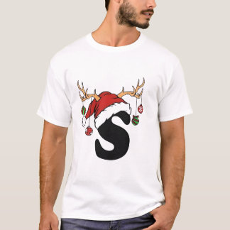 Camisa de diseño del logo de S para feliz Navidad