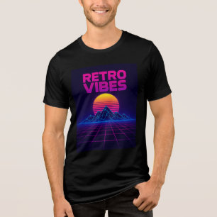 Camisa de diseño Retro Tech Vibes Neon Synthwave
