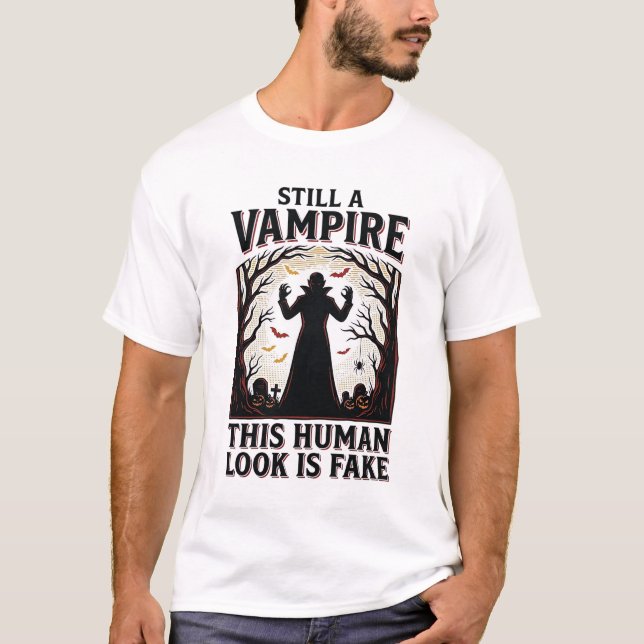 Camisa de disfraz de vampiro divertido Halloween D (Anverso)