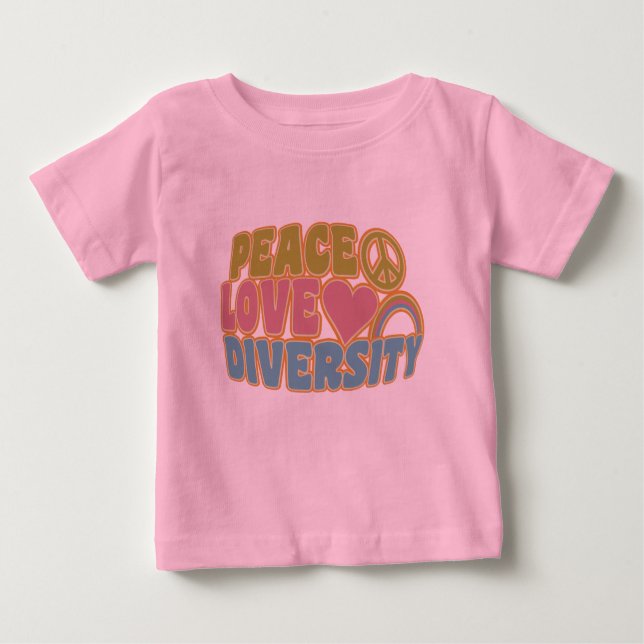 Camisa de DIVERSIDAD DE AMOR DE LA PAZ - elegir es (Anverso)